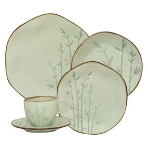 Aparelho de jantar e chá 30 peças Ryo Bambu