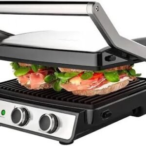 Grill Elétrico Multiuso Inox 2 Em 1