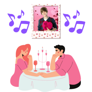 Um jantar romântico ao som de Justin Bieber 🎶💜